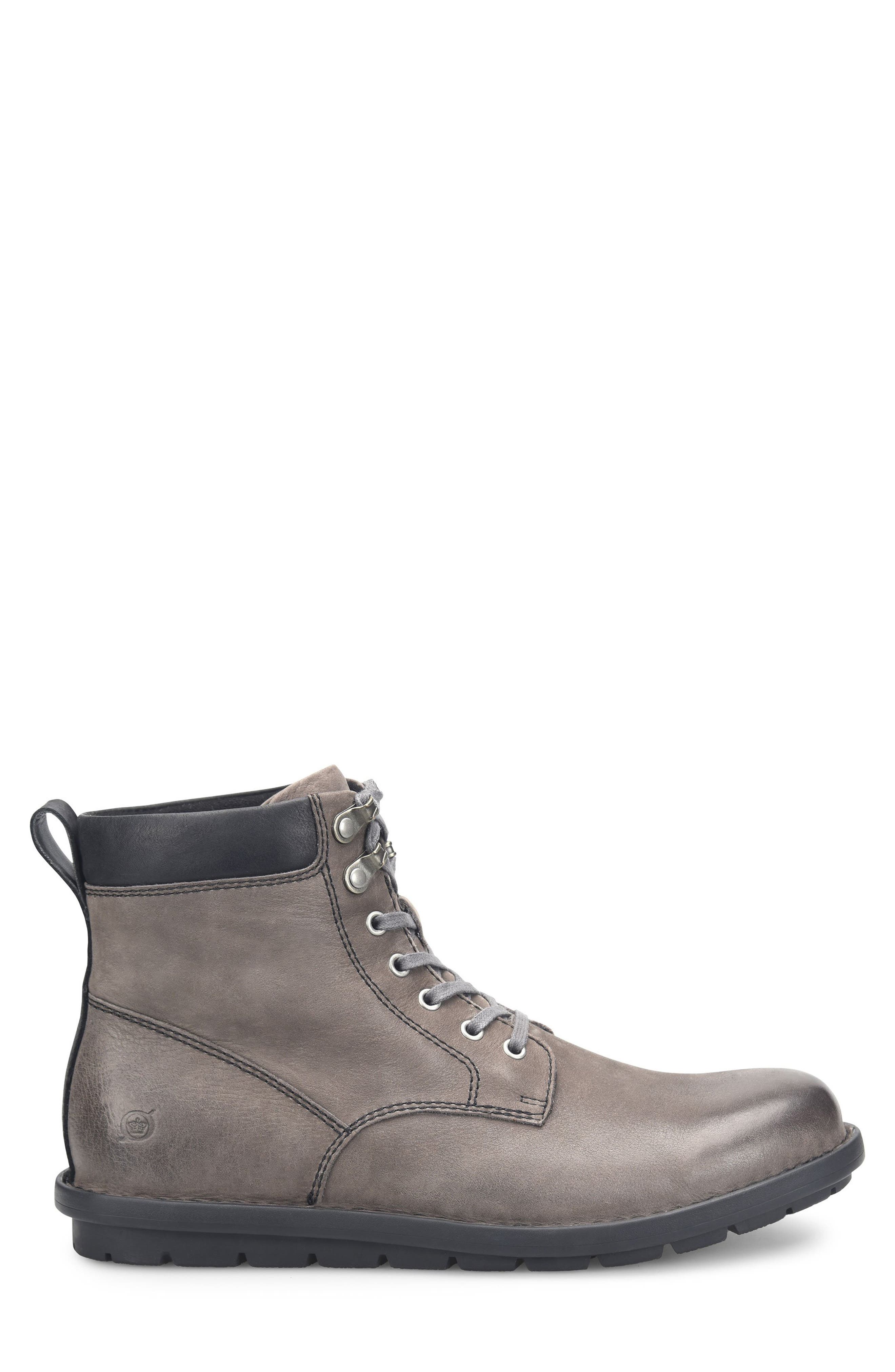 mens grey lace up boots