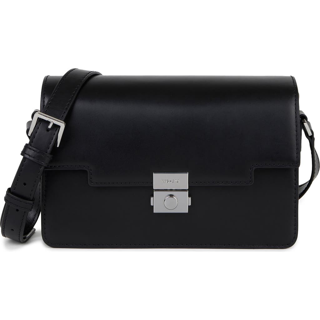We-ar4 The Retro Flap Leather Crossbody Bag In Black