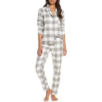 Nordstrom Flannel Pajamas, Grey