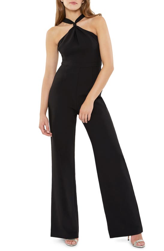 Likely Avie Halter Neck Wide Leg Jumpsuit In Black