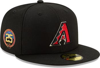 Men's New Era Black Arizona Diamondbacks 25th Anniversary 59FIFTY Fitted Hat