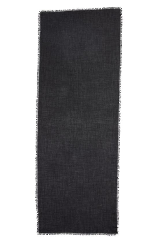 Shop Nordstrom Cashmere & Silk Wrap In Black