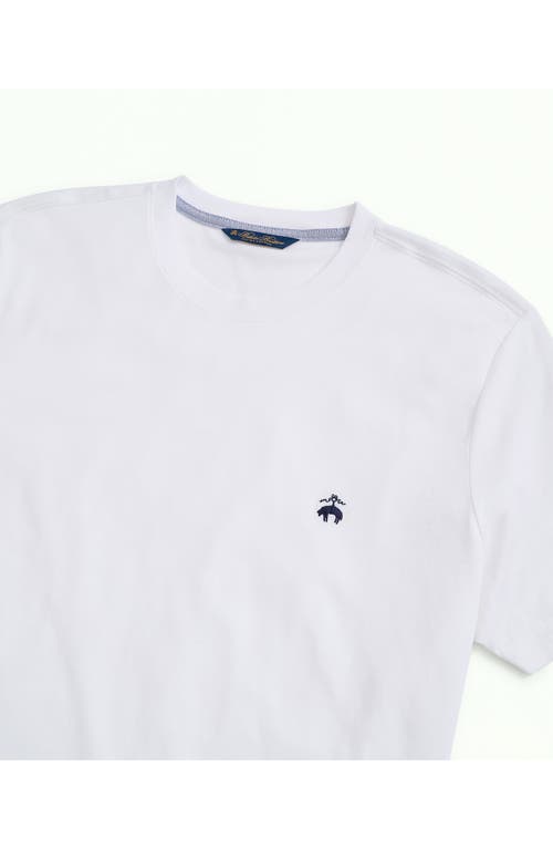 Brooks Brothers Solid Cotton T-shirt In White