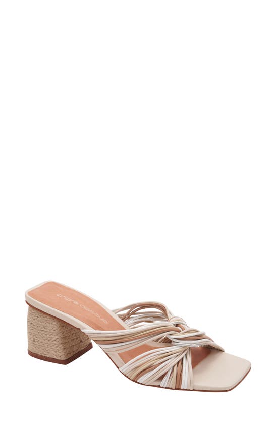 Shop Andre Assous Kelsie Metallic Twist Sandal In Beige Multi