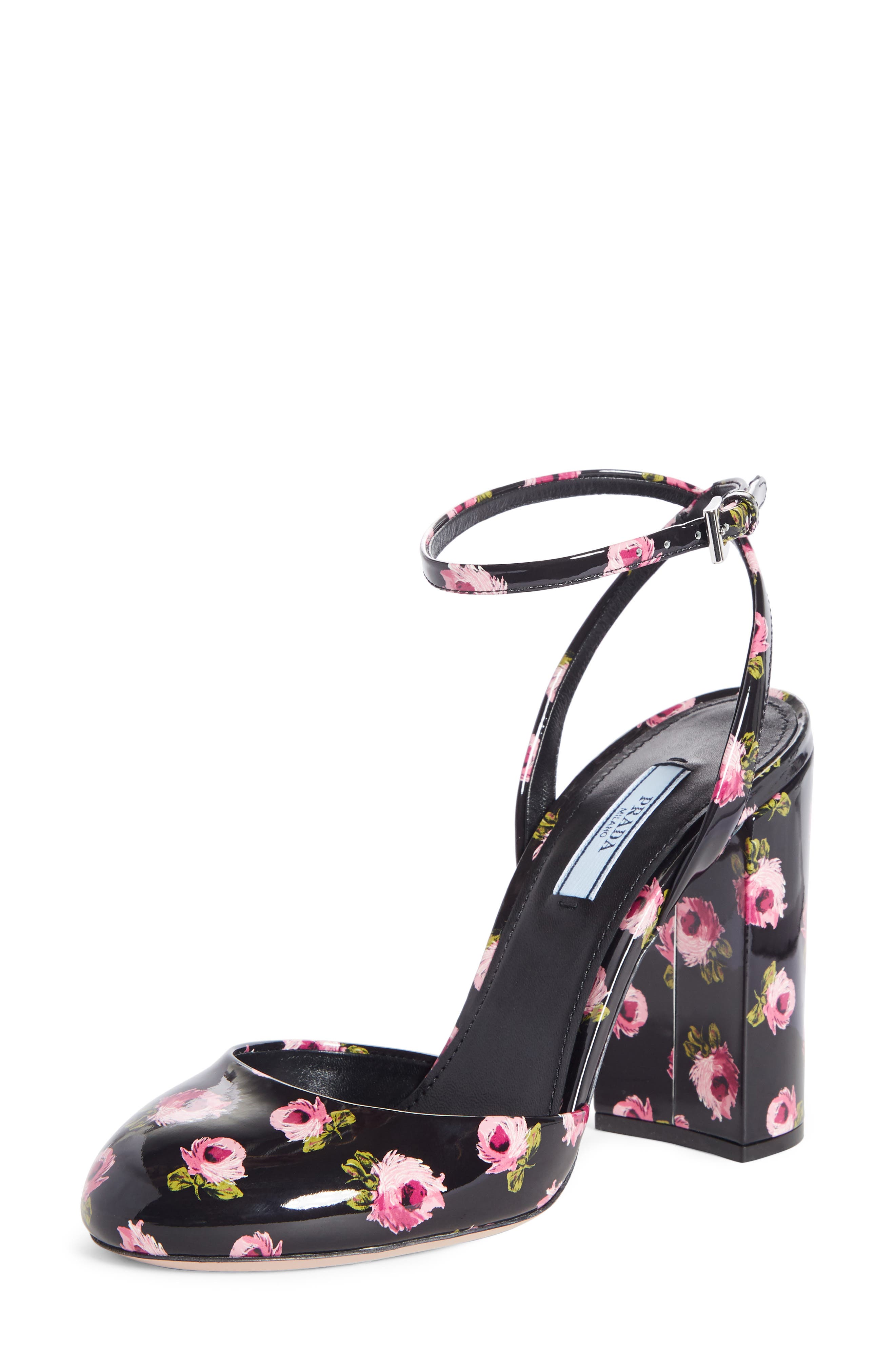 flower heel pump shoe