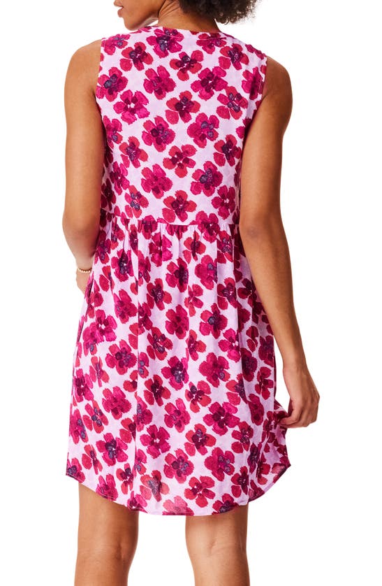 Shop Nic + Zoe Nic+zoe In Bloom Sleeveless Dress In Pink Multi