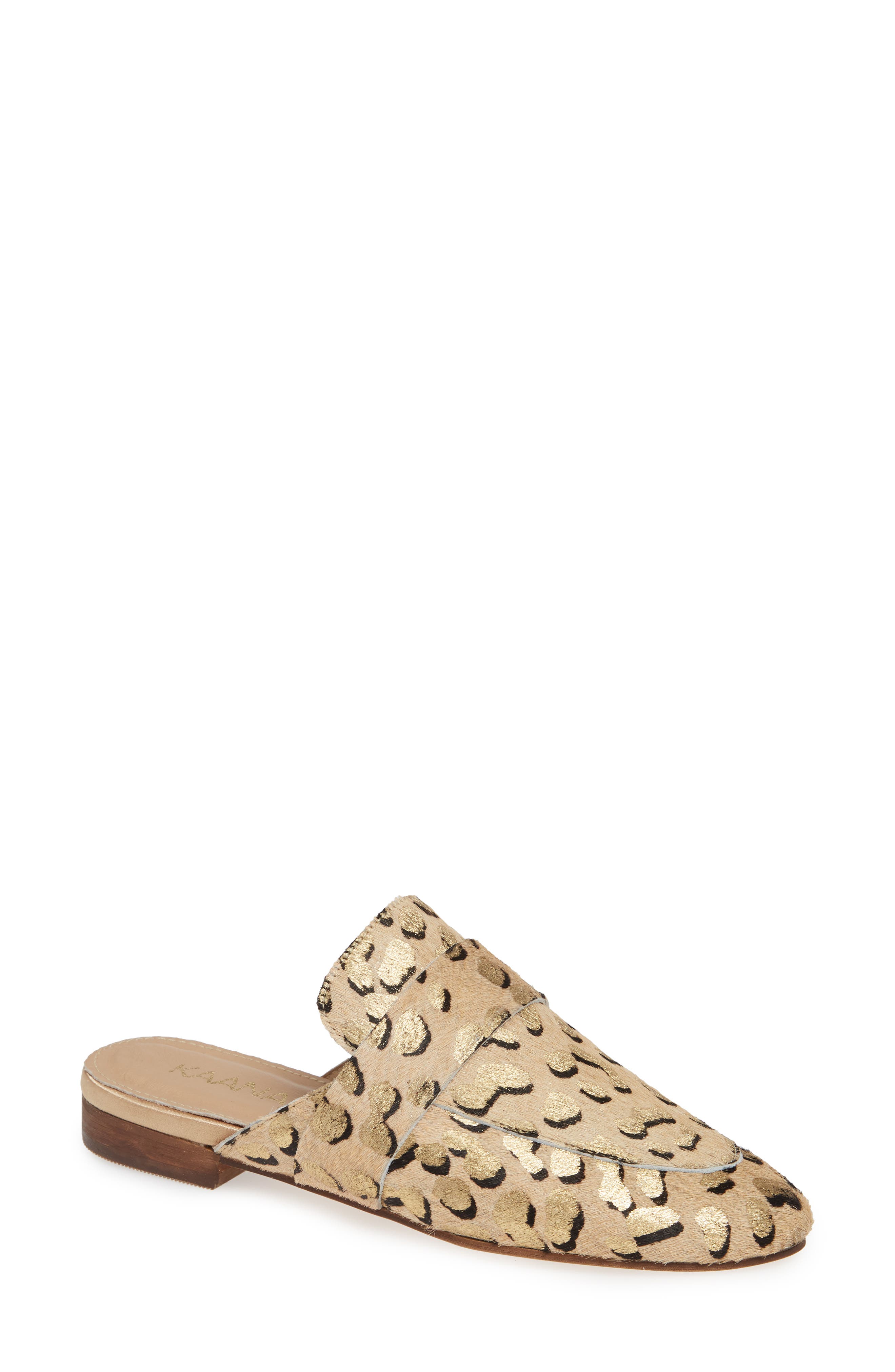leopard mules nordstrom