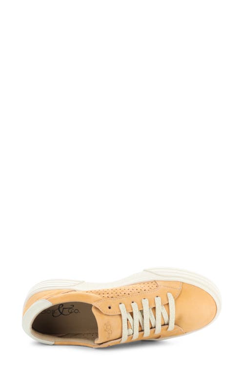 Shop Bos. & Co. Lotta Platform Sneaker In Tangerette/marfil