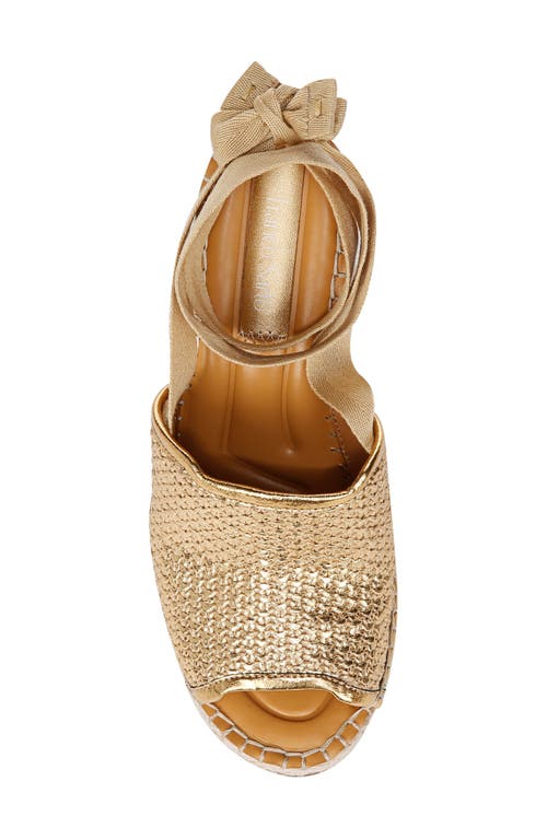 Shop Sarto By Franco Sarto Sierra Platform Wedge Espadrille In Gold