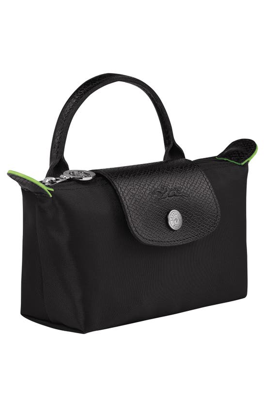 Shop Longchamp Le Pliage Recycled Canvas Cosmetics Case In Black