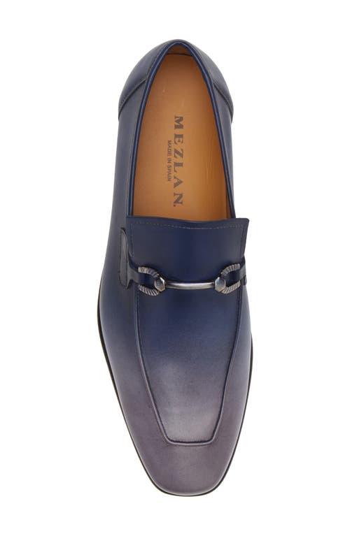 Shop Mezlan Brunello Horsebit Loafer In Pearl Grey/navy