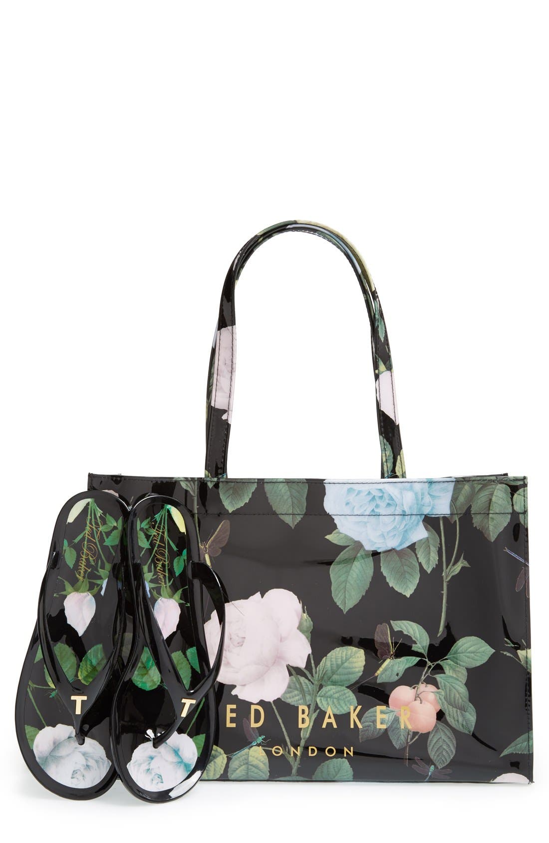 ted baker bag with flip flops