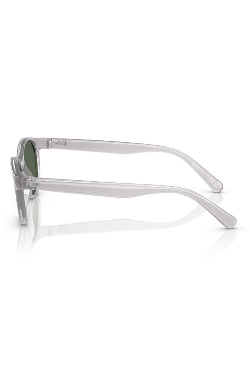 Ray Ban Ray-ban Kids' 47mm Oval Sunglasses In Transparent Grey