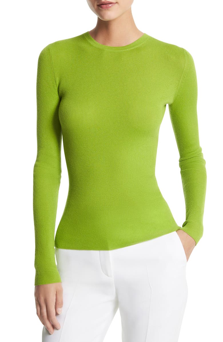 Michael Kors Collection Hutton Cashmere Rib Sweater | Nordstrom