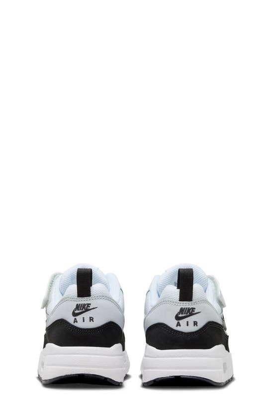 Nike Kids' Air Max 1 Easyon Sneaker In White/ Black/ Pure Platinum