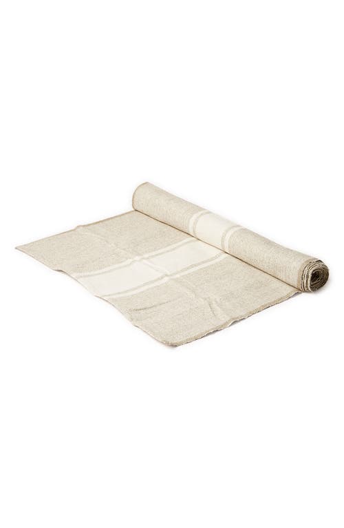 Farmhouse Pottery Stripe Linen Table Runner in Natural at Nordstrom