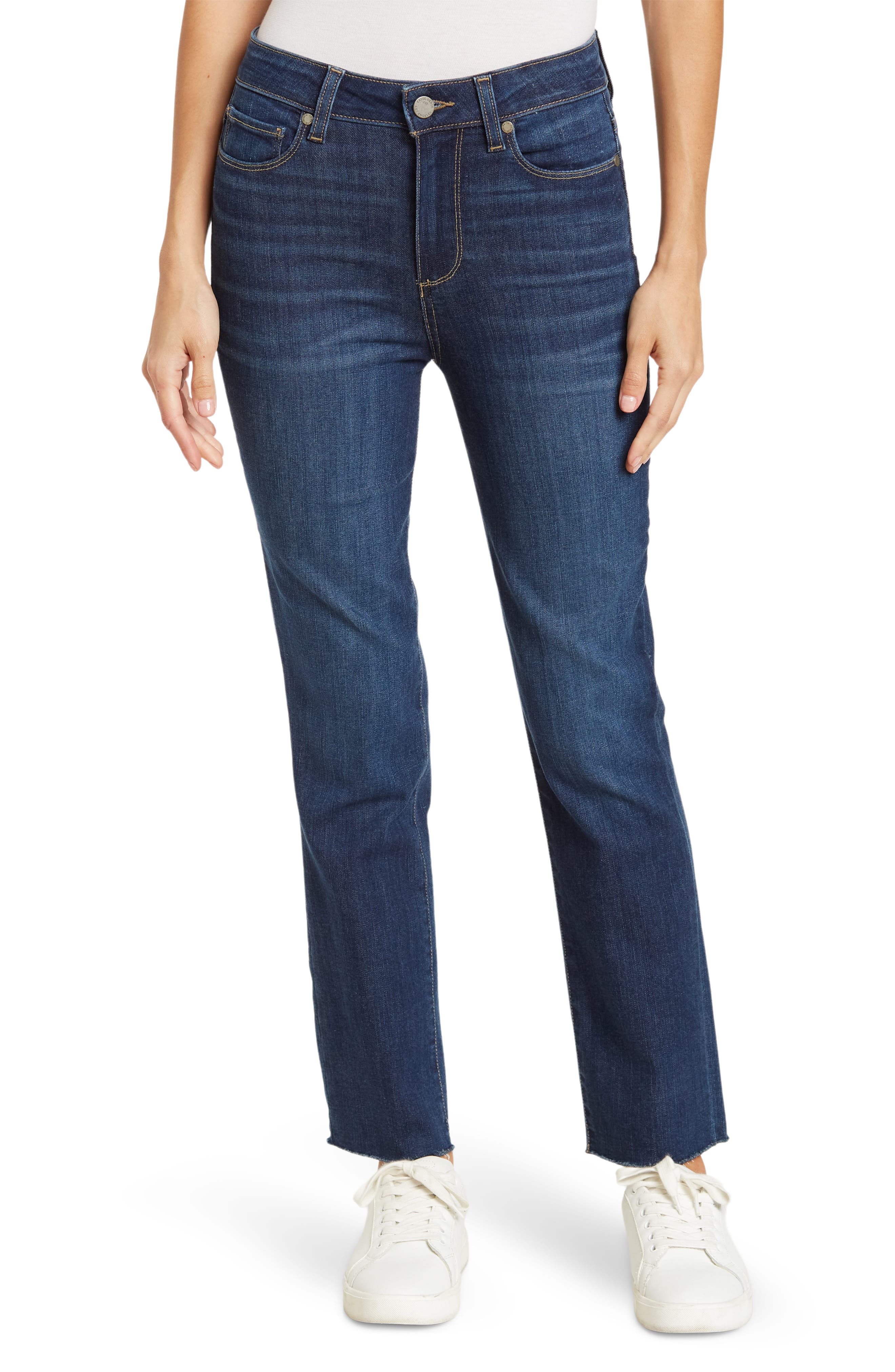 PAIGE Hoxton Straight Ankle Raw Hem 