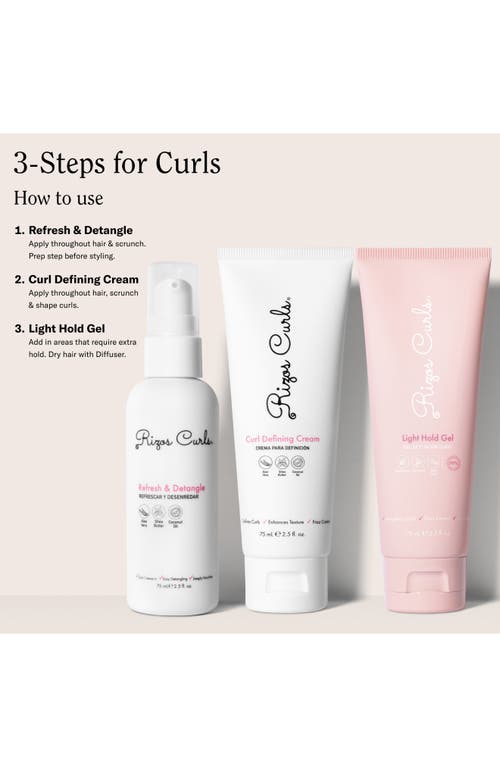 Rizos Curls 3-step Styling Kit For Curls (limited Edition) $30 Value In No Color