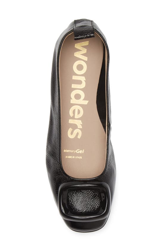 Shop Wonders Ballet Flat In Lack Black