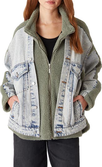 BLANKNYC Denim Faux Shearling Trucker Jacket Nordstrom