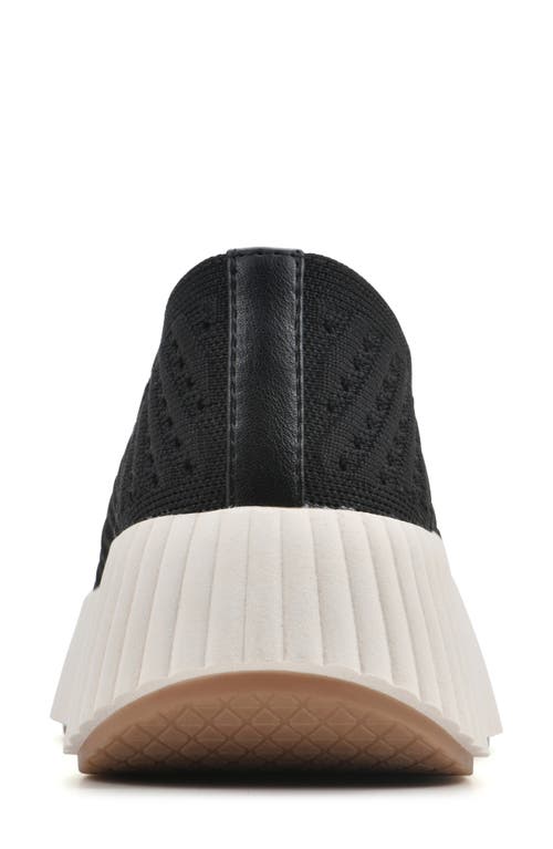 Shop White Mountain Footwear Dyno Knit Sneaker In Black/fabric