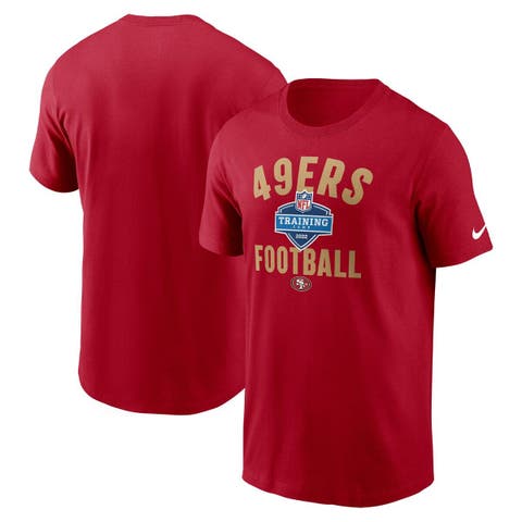 San Francisco 49ers Nike Sideline Infograph Lockup Performance T-Shirt -  Scarlet