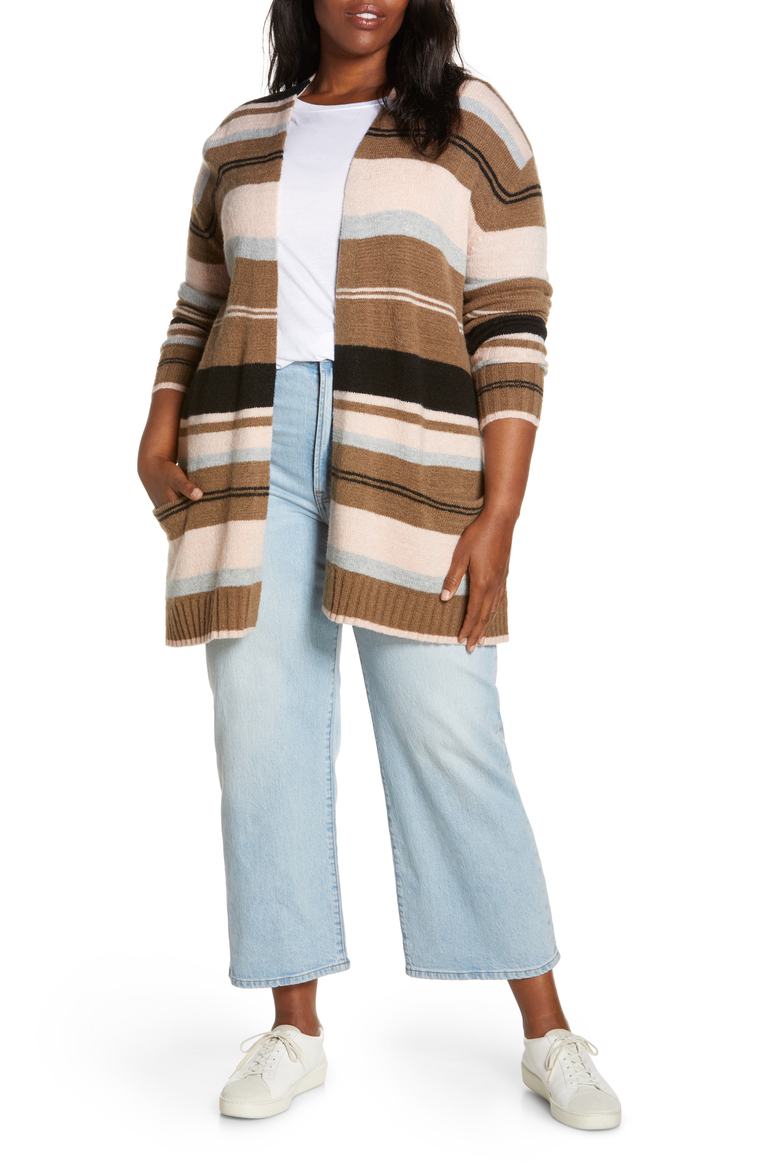 Women's Brown Plus-Size Sweaters 