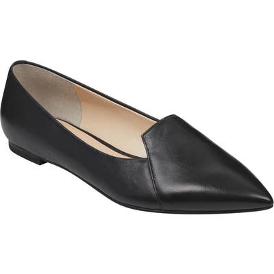 Marc Fisher Ltd Essie Pointy Toe Flat- Black