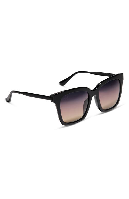 Shop Diff Bella 54mm Gradient Square Sunglasses In Black/twilight Gradient