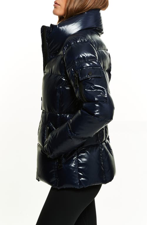 Shop Sam . Freestyle Water Resistant Down Puffer Coat In Dark Marine