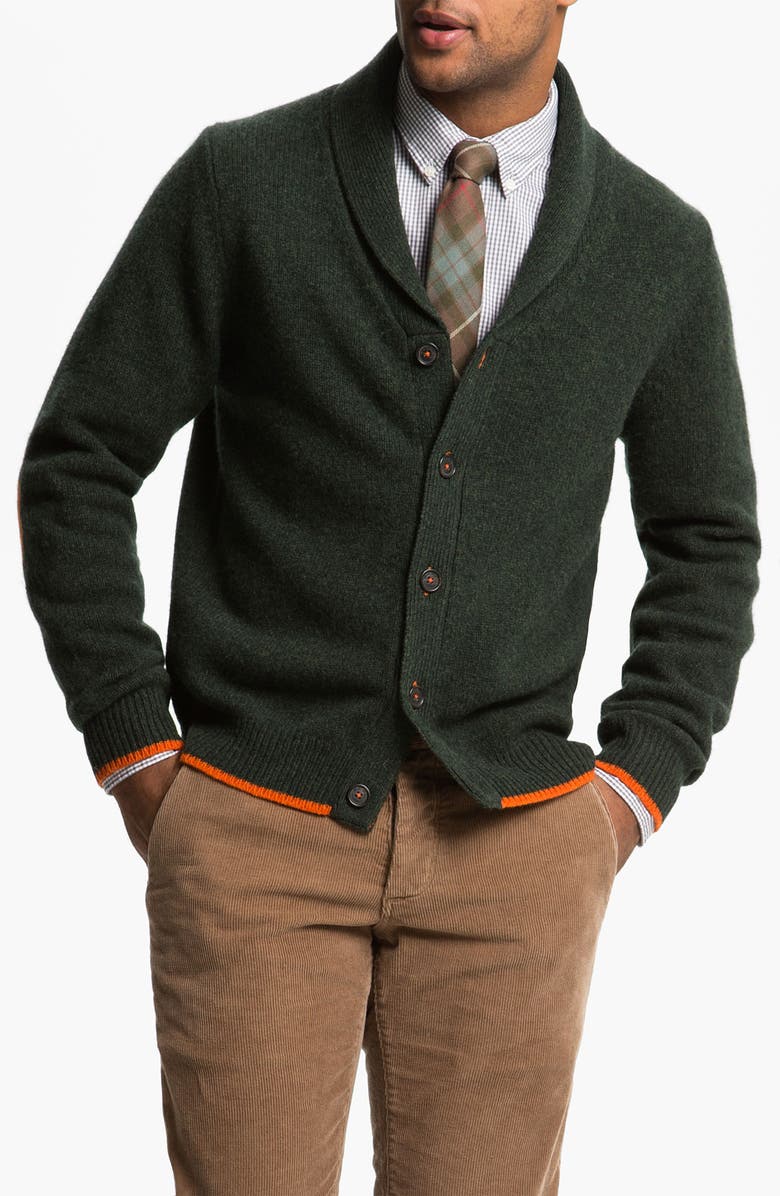 Brooks Brothers Shawl Collar Wool Cardigan | Nordstrom