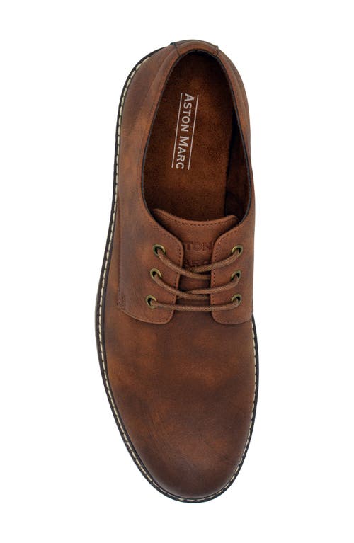 Aston Marc Manti 2 Mens Lace-up Faux Leather Oxfords In Tan