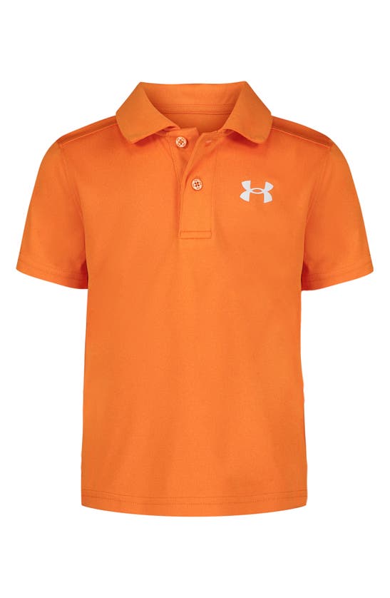 Under Armour Kids' Match Play Twist Performance Polo In Orange