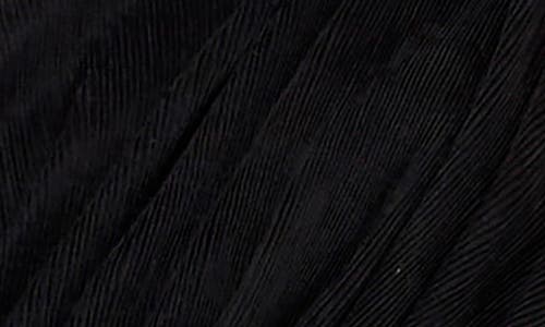 Endless Rose One-shoulder Textured Tulle Top In Black