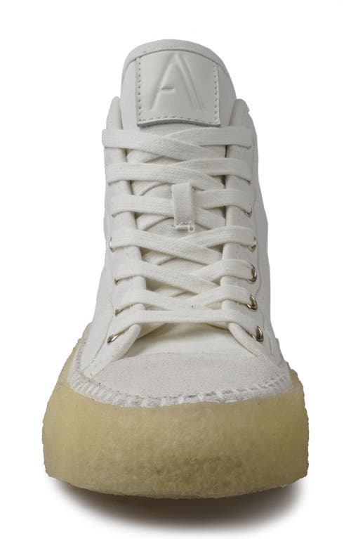 Shop Artisan Crafted By Zigi Camena High Top Sneaker In White Canvas