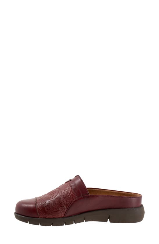 Softwalk San Marcos Tooling Mule In Dark Red