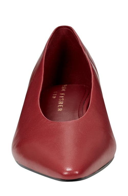 Marc Fisher Ltd Gunner Pointed Toe Flat In Dark Red 600
