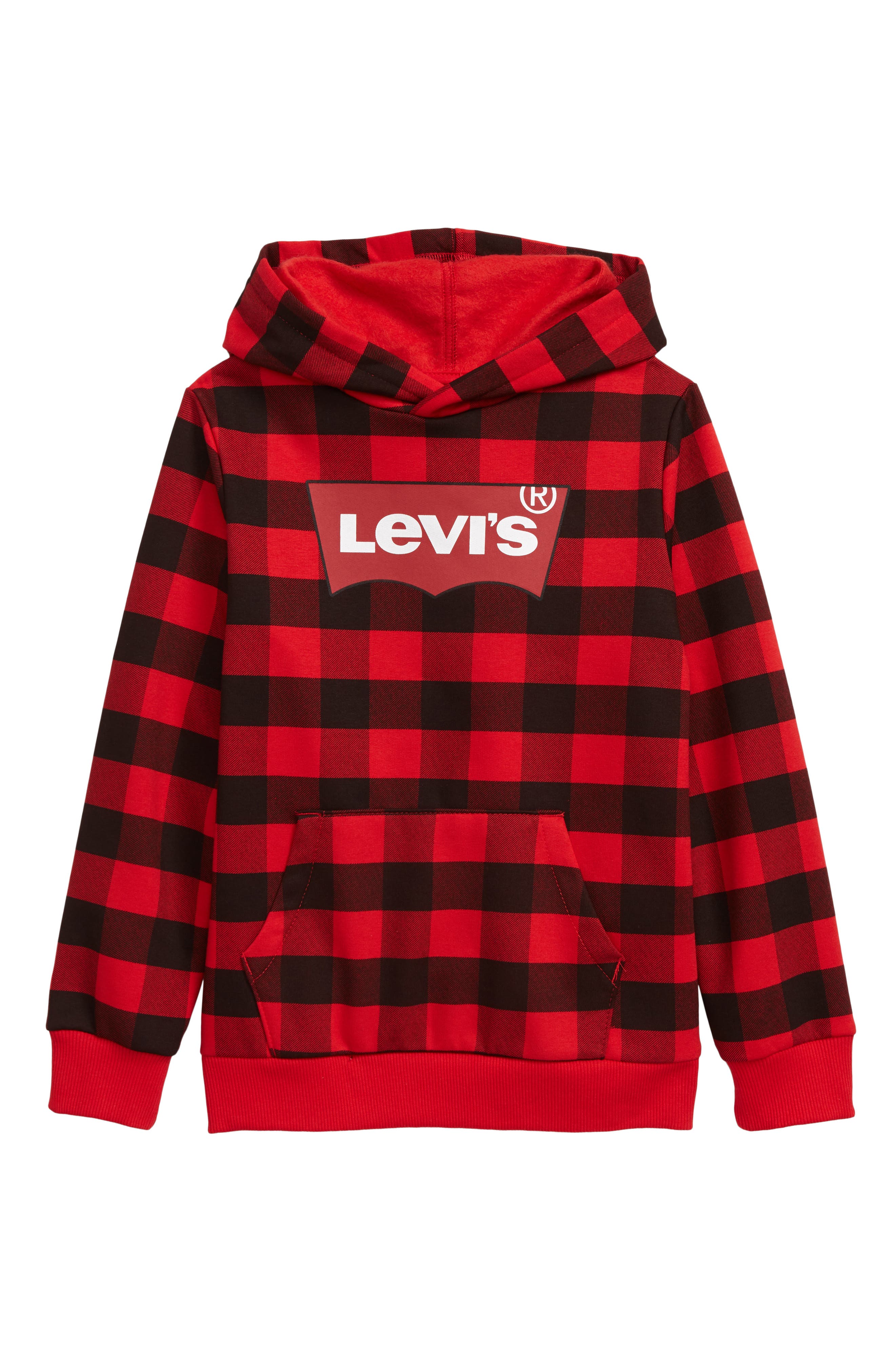 levi's plaid hoodie