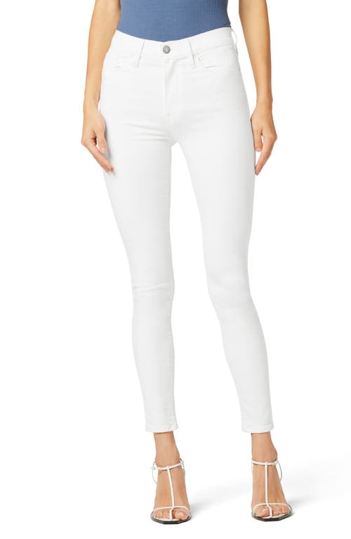 Hudson Jeans Barbara High Waist Ankle Superskinny Jeans in White