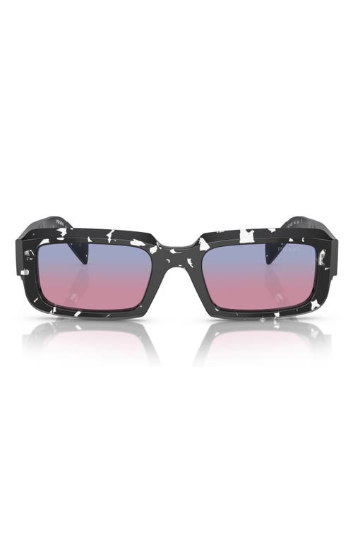 Prada 54mm Rectangle Gradient Sunglasses in Magenta at Nordstrom