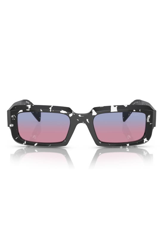 Prada 55mm Irregular Sunglasses In Magenta