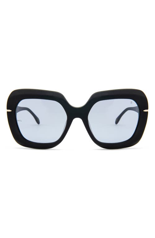 Mare 56mm Square Sunglasses in Matte Black /Smoke