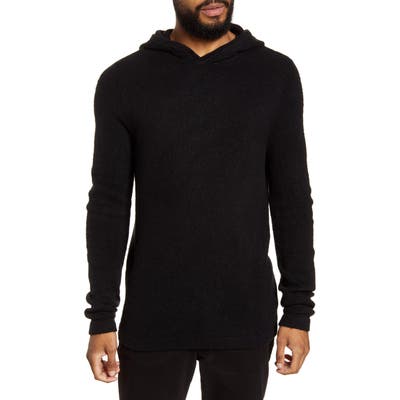 Calibrate Brushed Hooded Sweater, Black