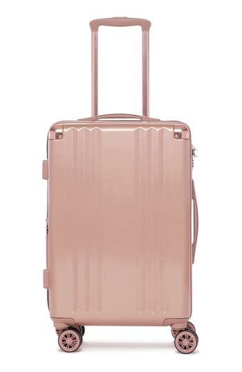 Calpak Ambeur 22-inch Rolling Spinner Carry-on In Rose Gold