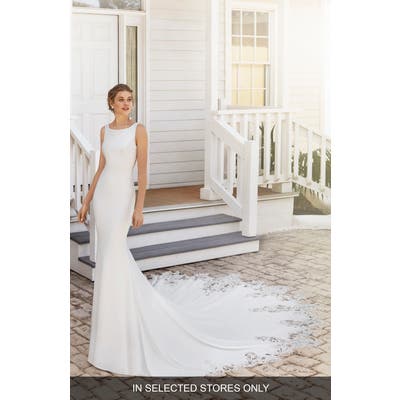 Rosa Clara Carola Lace Mermaid Wedding Dress, Size IN STORE ONLY - Ivory
