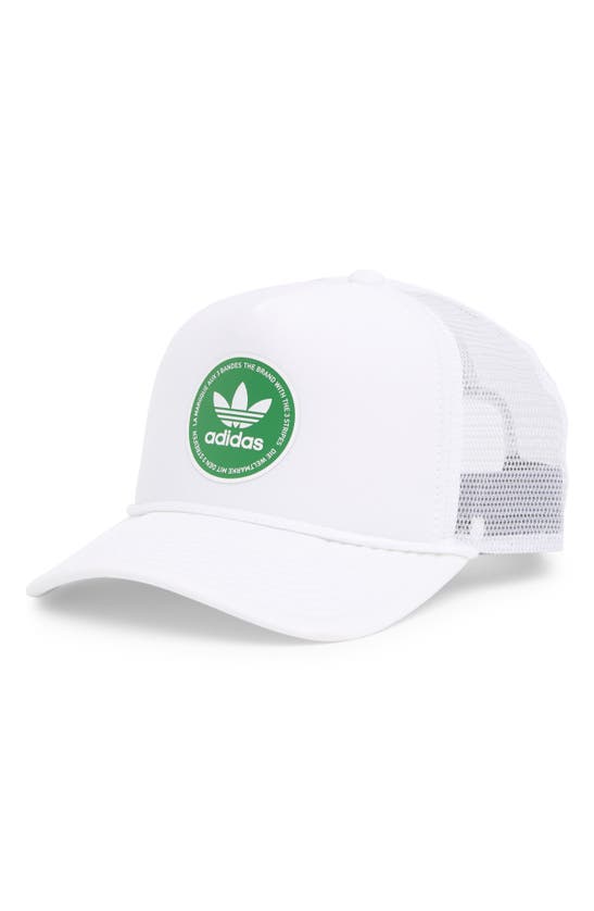 Shop Adidas Originals Dispatch 2.0 Trucker Hat In White