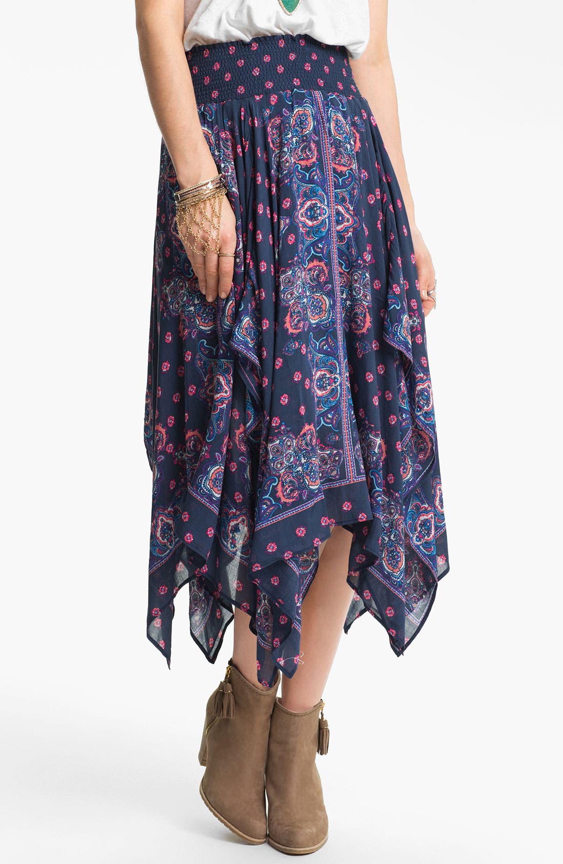 Free People Bandana Midi Skirt Nordstrom