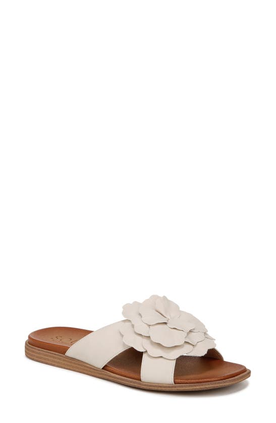 Shop Soul Naturalizer Joyful Slide Sandal In Porcelain Faux Leather