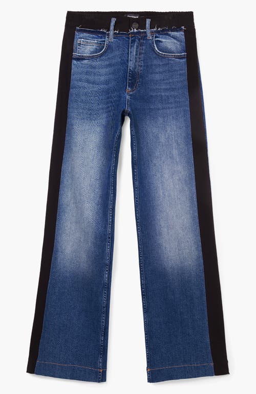 Desigual Ayana Straight Leg Jeans In Blue