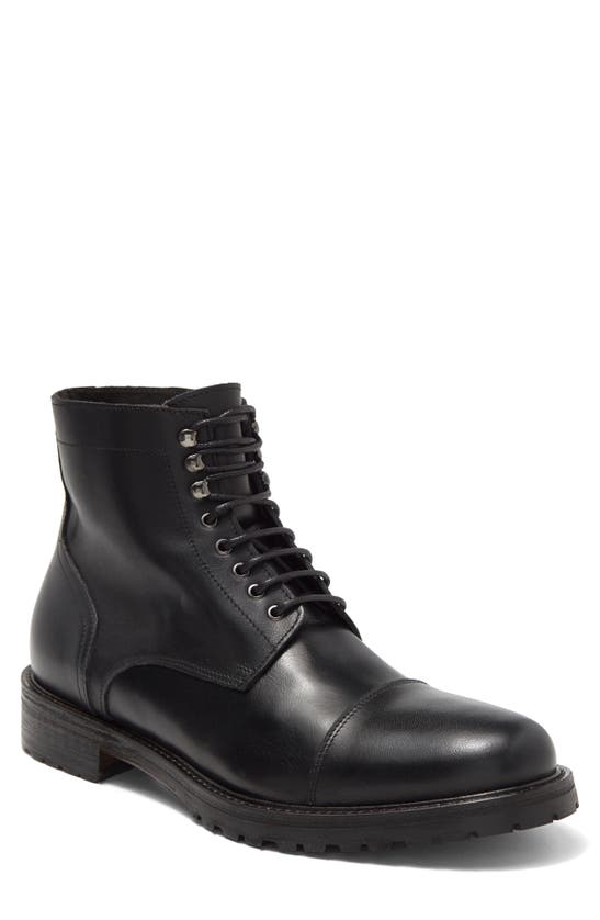 To Boot New York Romero Lace-up Boot In Crust Nero